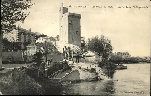 Avignon Bords du Rhone Tour Philippe le Bel