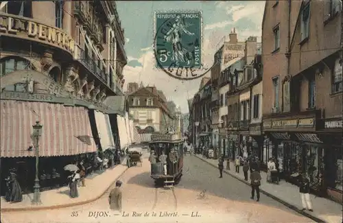 Dijon Rue de la Liberte Strassenbahn 