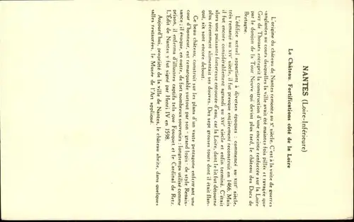 Nantes Loire Atlantique Chateau / Nantes /Arrond. de Nantes