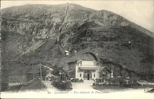 Lourdes Hautes Pyrenees Vue Generaledu Funiculaire / Lourdes /Arrond. d Argeles-Gazost