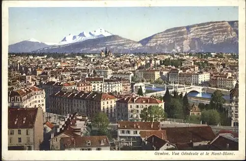 Geneve GE Mont Blanc Bruecke / Geneve /Bz. Geneve City
