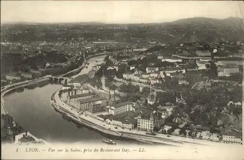 Lyon France Vue sur la Saone / Lyon /Arrond. de Lyon