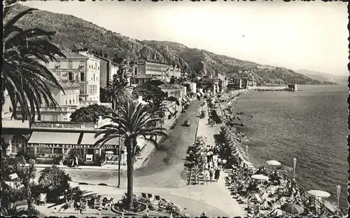 Menton Alpes Maritimes Promenade 
Plage
vues du Casino / Menton /Arrond. de Nice