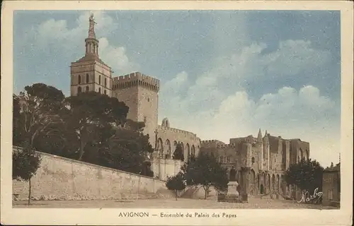 Avignon Vaucluse Ensemble du Palais des Papes / Avignon /Arrond. d Avignon