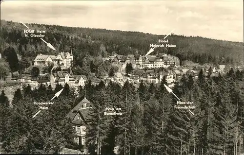 Schierke Harz Hotel Heinrich Heine Haus am Barenberg Haus der Freundschaft / Schierke Brocken /Harz LKR