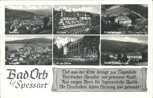 Bad Orb Kurhaus Kinderheilanstalt Saline / Bad Orb /Main-Kinzig-Kreis LKR