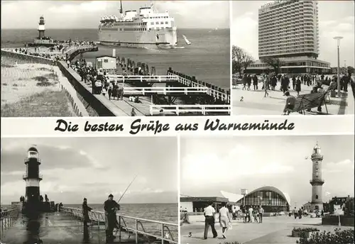 Warnemuende Ostseebad Faehrschiff Warnemuende Hotel Neptun  / Rostock /Rostock Stadtkreis