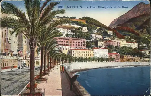 Menton Alpes Maritimes Menton Quai Bonaparte Port * / Menton /Arrond. de Nice