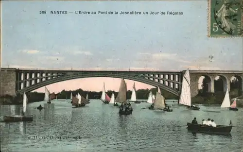 Nantes Loire Atlantique Nantes Erdre Pont Jonneliere Jour Regates x / Nantes /Arrond. de Nantes