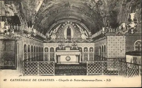 Chartres Eure et Loir Chartres Cathedrale Chapelle Notre-Dame * / Chartres /Arrond. de Chartres