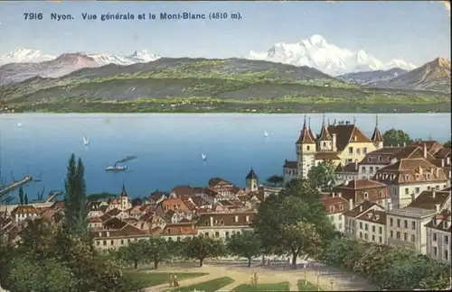 Nyon VD Nyon Mont Blanc Schiff x / Nyon /Bz. Nyon