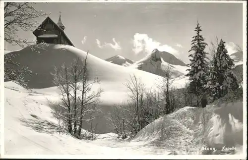 Stoos SZ Stoos Kapelle Winter x / Stoos /Bz. Schwyz