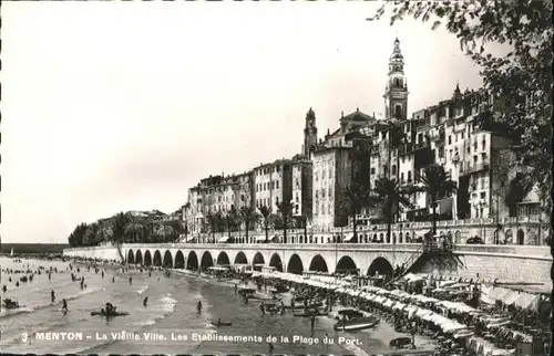 Menton Alpes Maritimes Menton Strand * / Menton /Arrond. de Nice