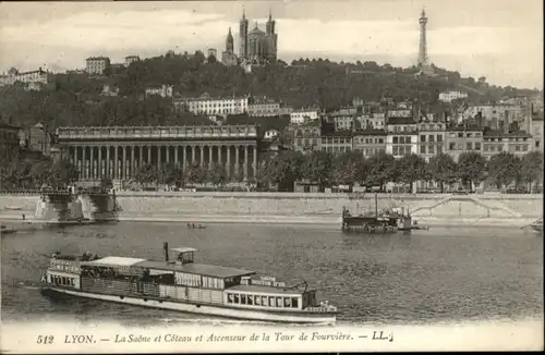 Lyon France Lyon Dampfer la Tour de Fourviere x / Lyon /Arrond. de Lyon