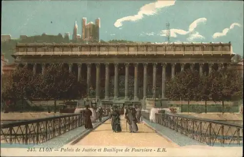 Lyon France Lyon Palais de Justice Basilique de Fourviere * / Lyon /Arrond. de Lyon
