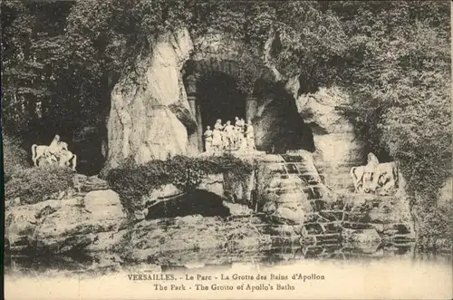 Versailles Yvelines Versailles Le Parc La Grotte des Bains d'Apollon x / Versailles /Arrond. de Versailles