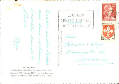 Lourdes Hautes Pyrenees Lourdes La Basilique x / Lourdes /Arrond. d Argeles-Gazost