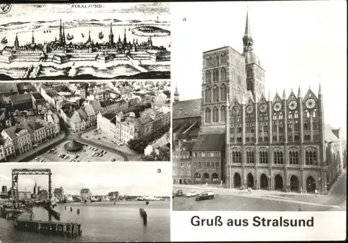 Stralsund Mecklenburg Vorpommern Stralsund Marien Kirche Leninplatz Ruegendammbruecke Rathaus  x / Stralsund /Stralsund Stadtkreis