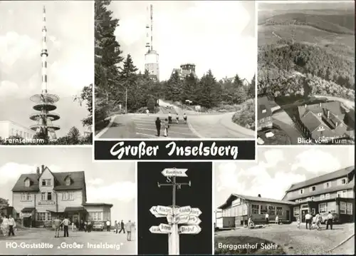 Inselsberg Schmalkalden Inselsberg Fernsehturm Gaststaette Grosser Inselsberg Berg Gasthof Stoehr * / Schmalkalden /Schmalkalden-Meiningen LKR