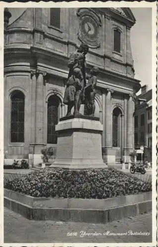 Yverdon VD Yverdon Monument Pestalozzi x / Yverdon /Bz. Yverdon