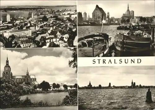 Stralsund Mecklenburg Vorpommern Stralsund Marienkirche Hafen x / Stralsund /Stralsund Stadtkreis