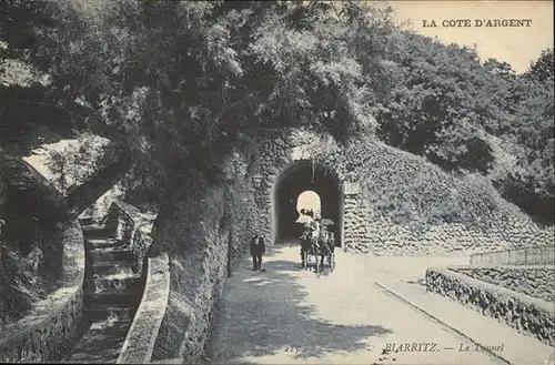 Biarritz Tunnel Kutsche Kat. Biarritz