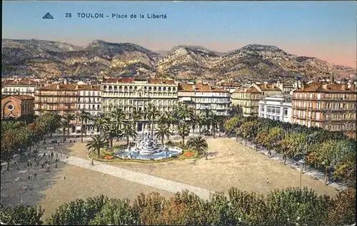 Toulon Place Liberte Brunnen Kat. Toulon