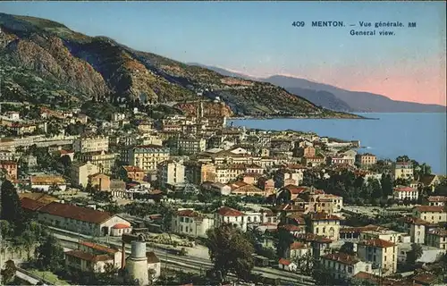 Menton Vue generale Kat. Menton