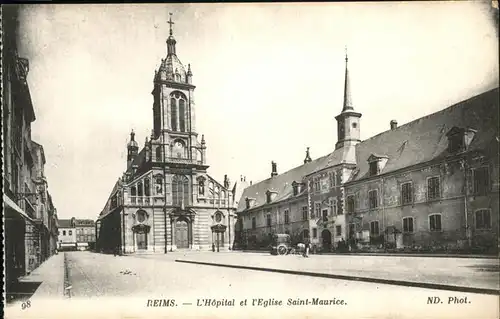 Reims Hopital Eglise Saint-Maurice Kat. Reims