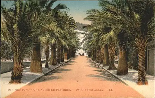 Menton Allee Palmiers Kat. Menton