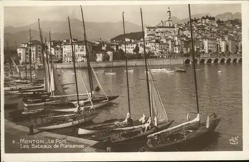 Menton Le Port Bateaux de Plaisance Kat. Menton