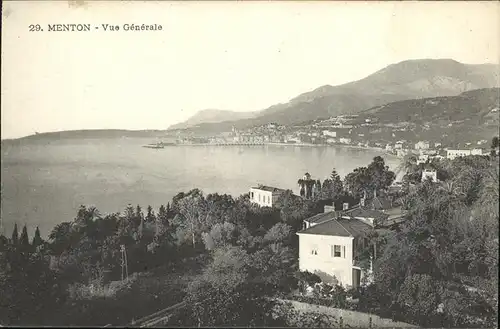 Menton Vue generale Kat. Menton