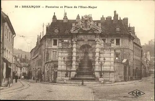 Besancon Fontaine Place l Etat Major Kat. Besancon