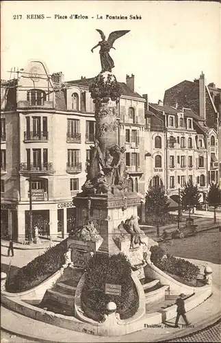 Reims Place d Erlon Fontaine Sube Kat. Reims