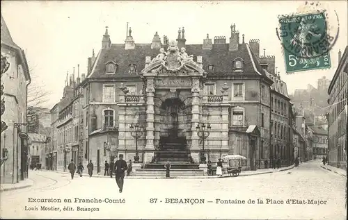 Besancon Fontaine de la Place d Etat Major Kat. Besancon