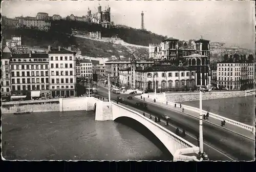 hw06808 Lyon France Pont Tilsit sur la Saone Kategorie. Lyon Alte Ansichtskarten