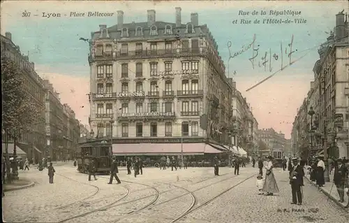 Lyon Place Bellecour
Rue de la Republique Kat. Lyon