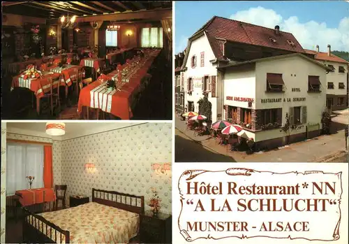 Munster Elsass Hotel A la Schlucht Kat. Munster