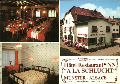 Munster Elsass Hotel A la Schlucht Kat. Munster