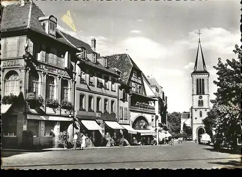 hw07104 Muenster Haut Rhin Elsass Place du Marche Kategorie. Munster Alte Ansichtskarten