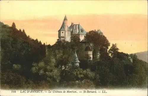 hw07530 Annecy Haute-Savoie Chateau de Menthon St Bernard Kategorie. Annecy Alte Ansichtskarten