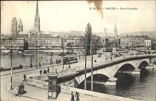 Rouen Pont Corneille Strassenbahn  Kat. Rouen