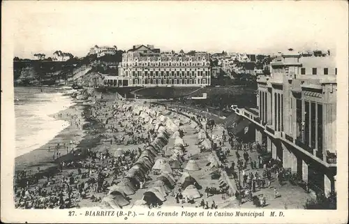 Biarritz Grande Plage Casino Municipal Kat. Biarritz