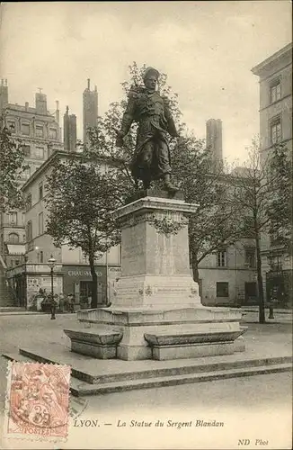 Lyon Statue Sergent Blandan Kat. Lyon