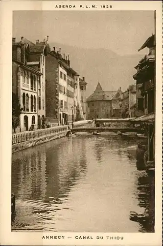 hw09489 Annecy Haute-Savoie Canal Thiou Kategorie. Annecy Alte Ansichtskarten