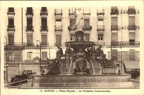 Nantes Place Royale Fontaine monumentale Kat. Nantes