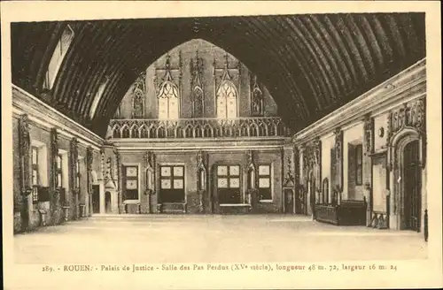 Rouen Palais Justice Salle Pas Perdus Kat. Rouen