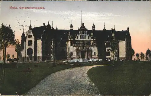 hw14856 Metz Moselle Lothringen Generalkommando Kategorie. Metz Alte Ansichtskarten