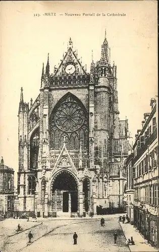 hw14865 Metz Moselle Nouveau Portail de la Cathedrale Kategorie. Metz Alte Ansichtskarten