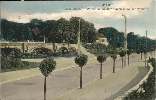 hw14868 Metz Moselle Lothringen Moselanlagen Kategorie. Metz Alte Ansichtskarten